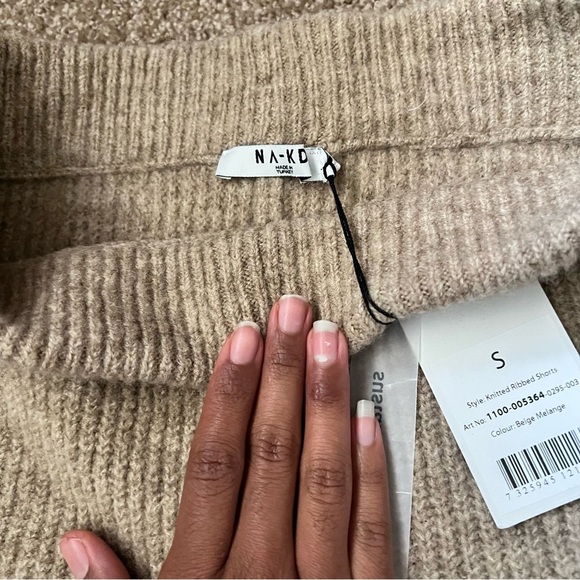 NWT Na-kd knitted ribbed shorts size small - Picture 3 of 5